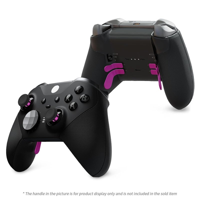 KD.FLY 13-in-1 Metal Thumbsticks Replacement Kits for Xbox Elite Series 2, Xbox Elite 2 Controller Accessories, Includes Magnetic Joysticks, Paddles, Silicone Caps, Storage Bag, Magenta - Image 2
